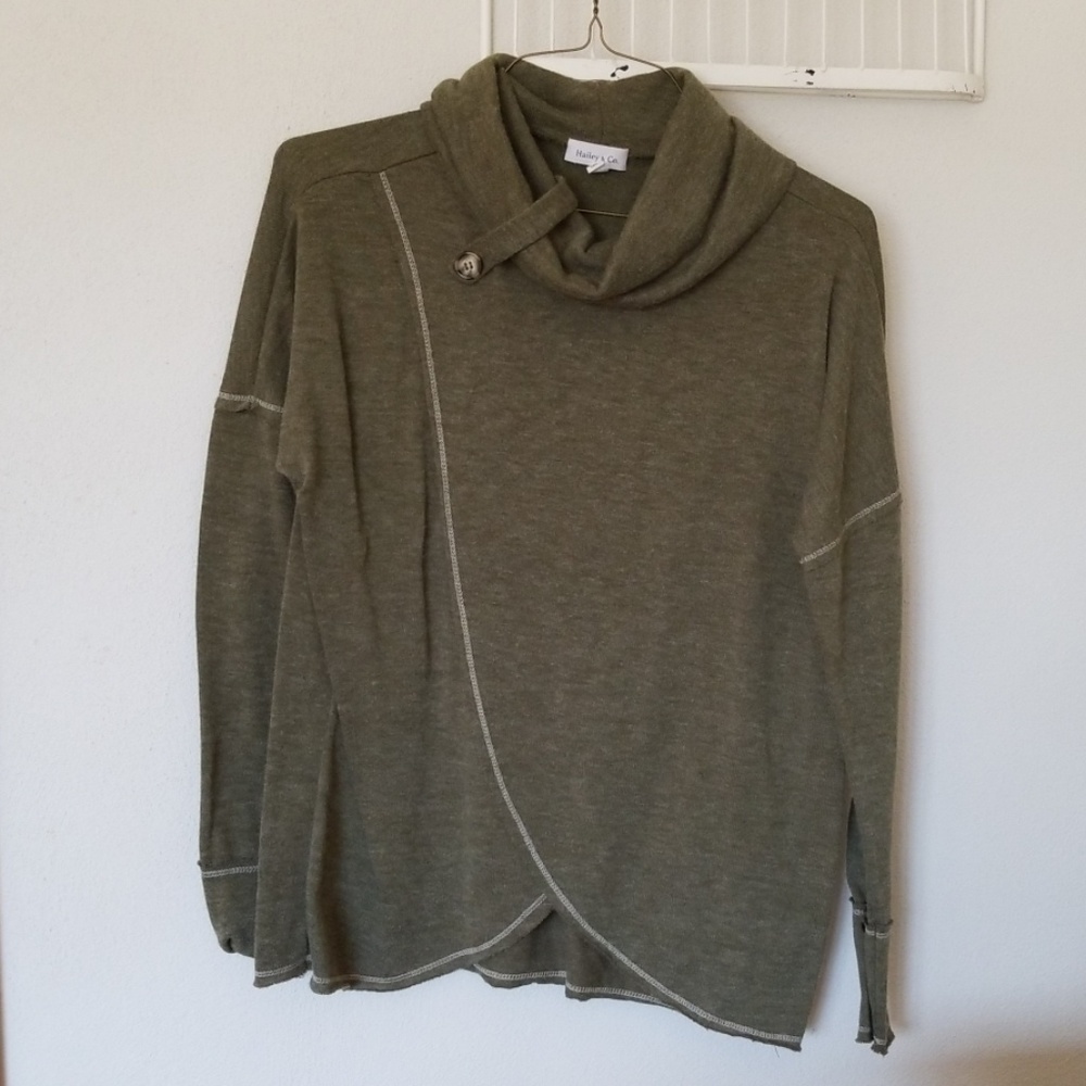 Olive green pullover